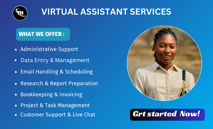 Gig Preview - Be your virtual assistant for social media task and admin task