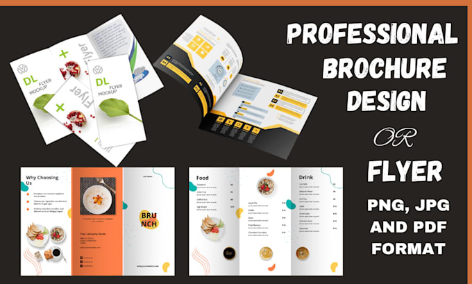 Bestseller - design corporate bifold, trifold brochure flyers for your business