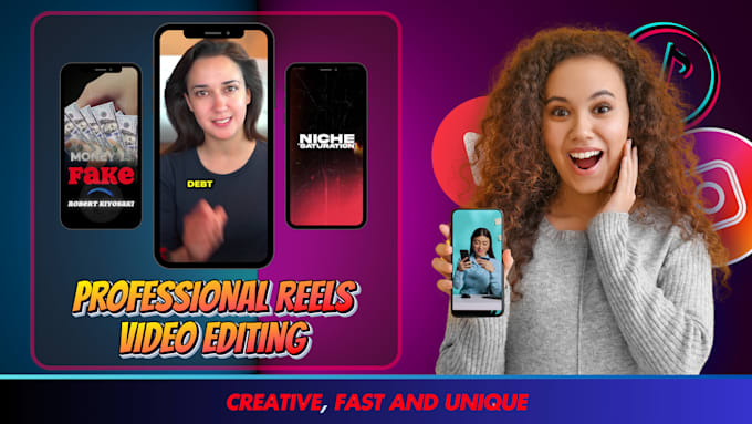 Gig Preview - Do professional capcut video editing for youtube, tiktok, or instagram reels