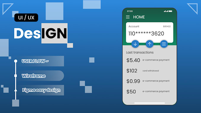 Gig Preview - Design you the best modern UX design