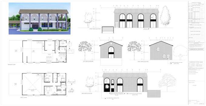 Gig Preview - Design 2d architectural floor plans, blueprints, and 3d realistic renderings