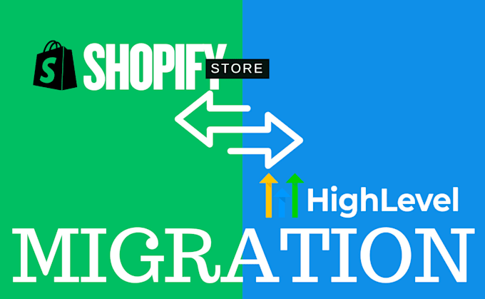 Gig Preview - Migrate your shopify store to gohighlevel, shopify cms migration CRM migration