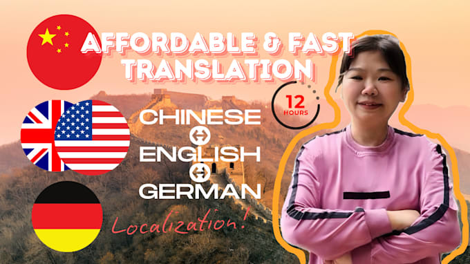 Bestseller - professionally translate and localize between chinese, english, and german