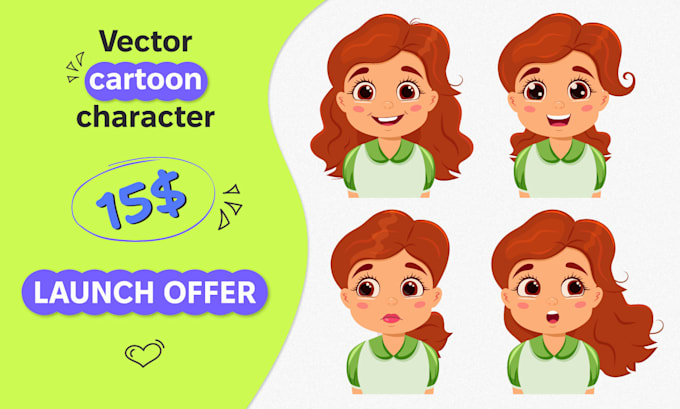 Gig Preview - Craft custom vector character for website, app, animation