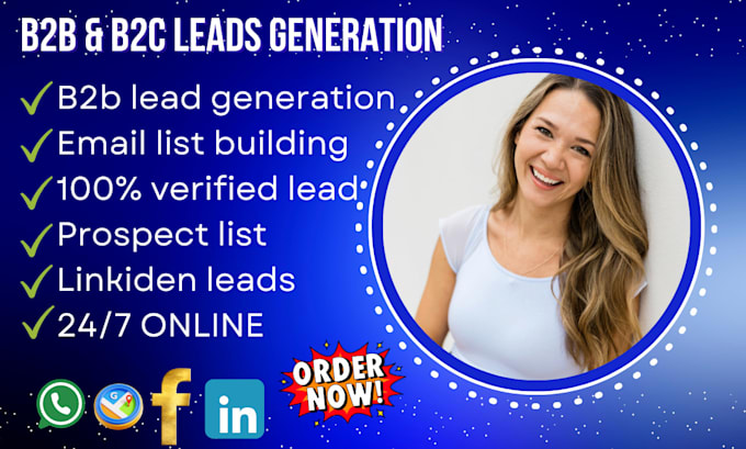 Gig Preview - Do advance b2b lead generation and email list building