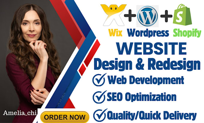 Gig Preview - Do wordpress website design, shopify website development, wix web, edit, update