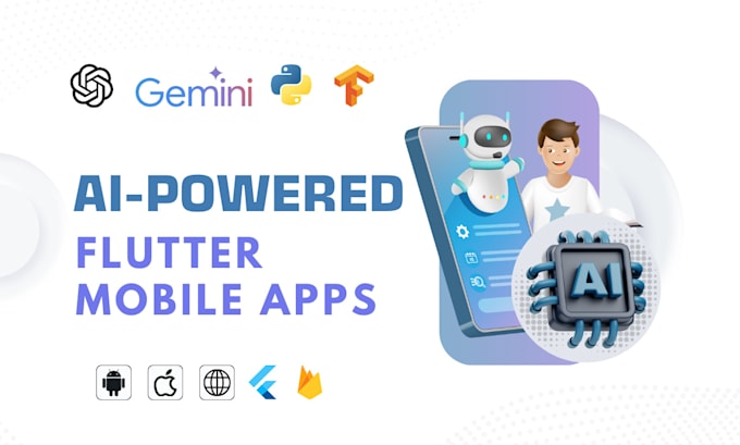 Gig Preview - Develop ai chatgpt mobile app or website ai saas app ai chatbot ai software