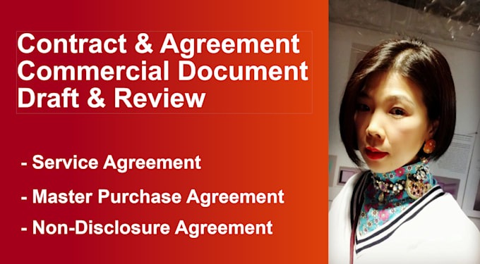 Gig Preview - Draft and review your contracts, agreements, ndas, and commercial documents