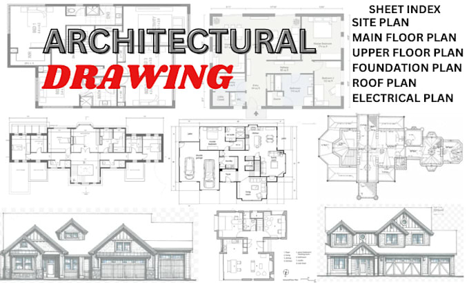 Gig Preview - Autocad architectural 2d floor plans and elevations