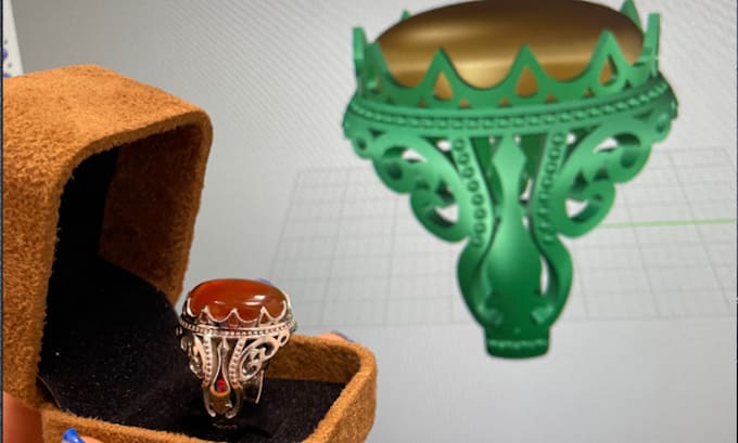 Gig Preview - 3d printable jewelry design, high quality cad models