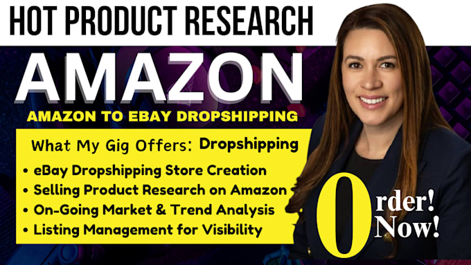 Gig Preview - Do amazon to ebay dropshipping with autods, ebay lister, ebay seo listing