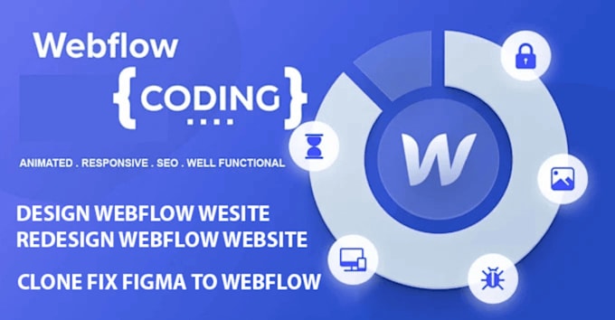 Gig Preview - Develop, redesign, design webflow website, figma to webflow, fix, clone, html