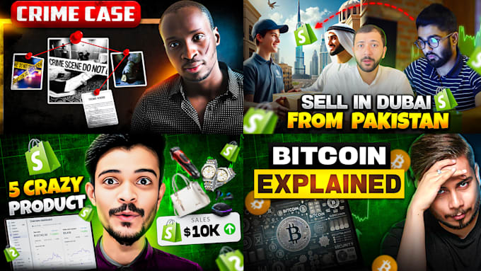 Gig Preview - Create finance, forex trading or business thumbnail design