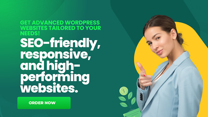 Gig Preview - Professional wordpress services advanced websites blogging