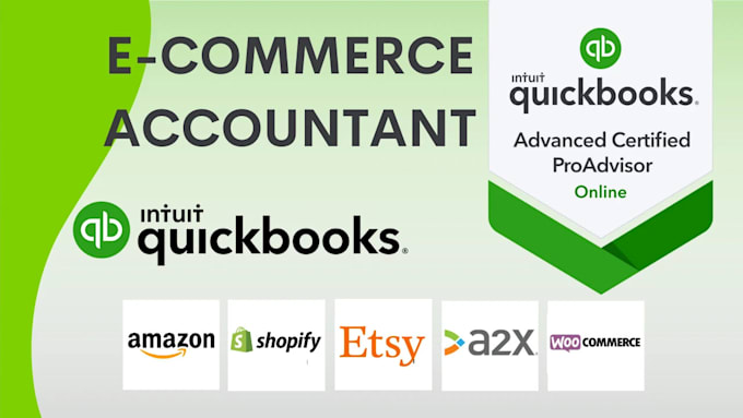 Gig Preview - Ecommerce bookkeeping for amazon, ebay, shopify, quickbooks, xero