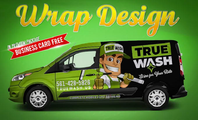 Gig Preview - Design awesome van wrap, car wrap design, truck wrap, motorcycle, food truck