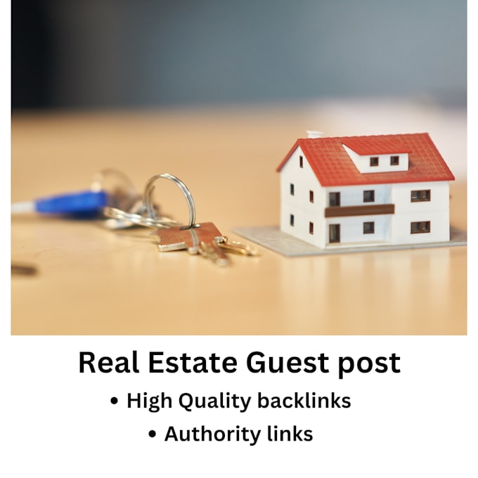 Gig Preview - Whitehat contextual backlink on real estate blog