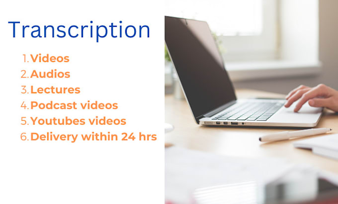 Bestseller - transcribe audio and do video transcription accurately in 24 hours