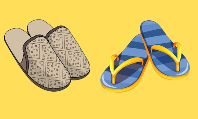 Gig Preview - Create an illustration of a slipper or sandal