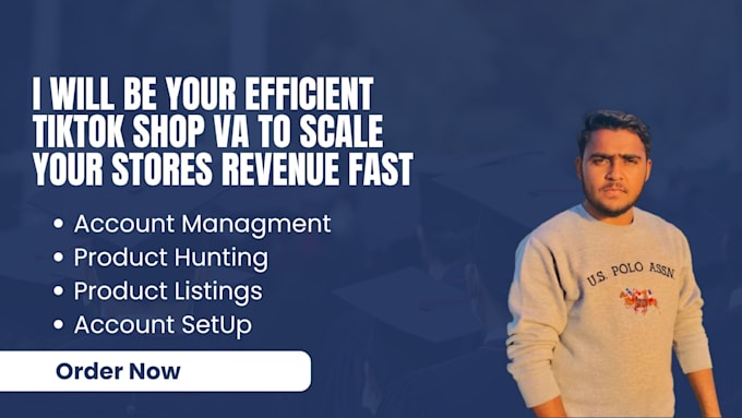 Gig Preview - Be your efficient tiktok shop va to scale your stores revenue fast