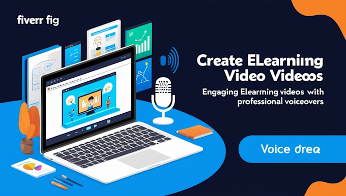 Gig Preview - Create engaging elearning videos with professional voiceovers