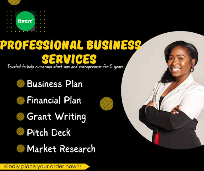 Gig Preview - Prepare a business plan with a financial plan