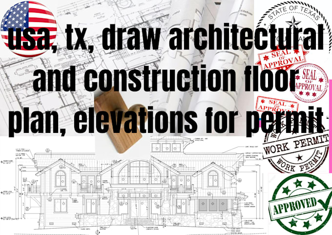 Bestseller - usa, ca,fl, draw architecture and construction floor plan, elevations for permit