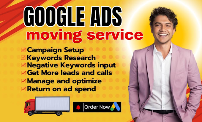 Gig Preview - Run google ads campaign for moving, roofing, and real estate business service