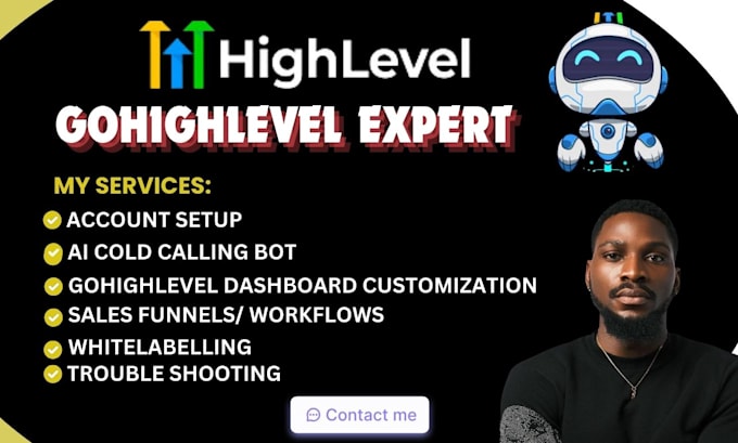 Gig Preview - Setup, customize, build your gohighlevel saas account, gohighlevel expert