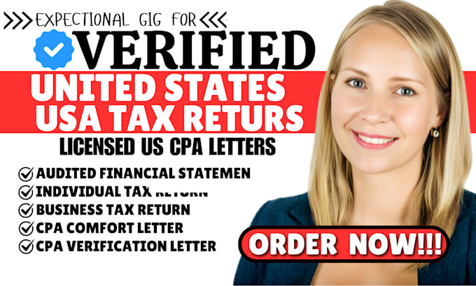 Gig Preview - Prepare and e file your us tax return for individual and business, US CPA letter