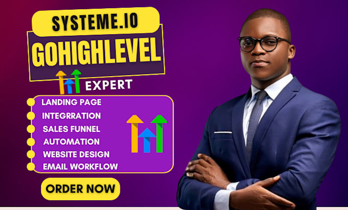 Gig Preview - Gohighlevel website ghl sales funnel landing page ghl website expert