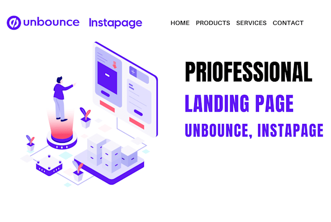 Gig Preview - Create landing page using unbounce, instapage, convertri