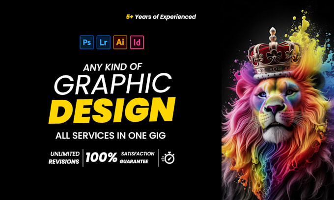 Bestseller - design awesome graphic design, redesign, vector art, digital work