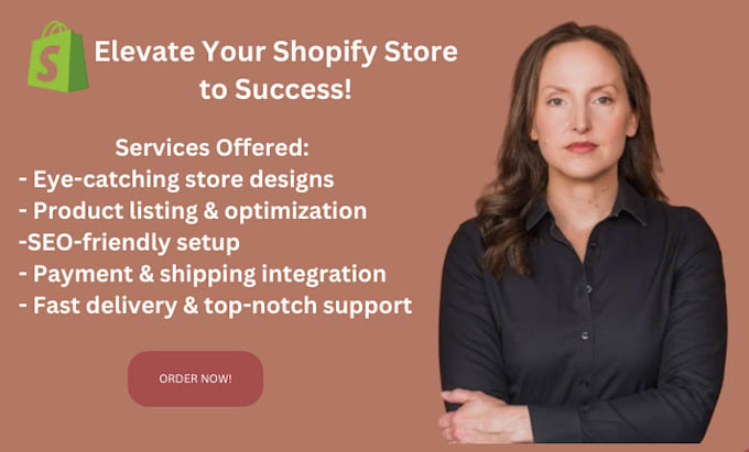 Gig Preview - Design and redesign shopify dropshipping store for you