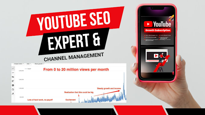 Gig Preview - Do youtube expert, channel SEO, video optimize and channel manager