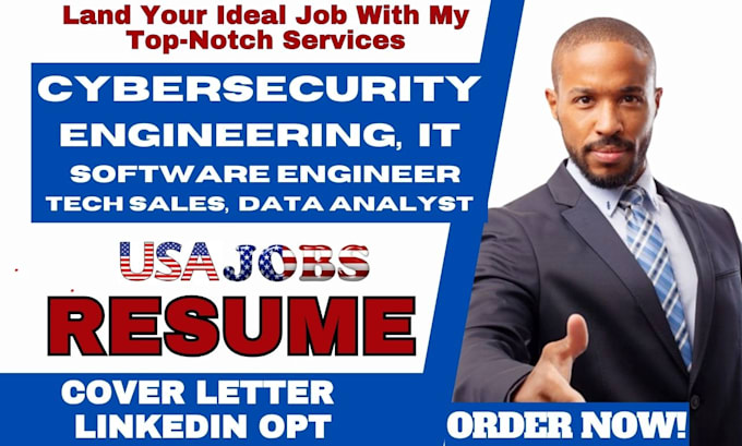 Gig Preview - Write professional IT, cybersecurity, software engineer, tech sales resume