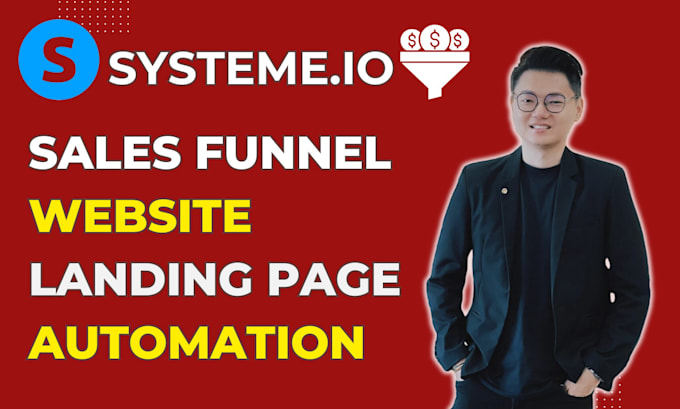 Gig Preview - Build sales funnel, landing page, squeeze page etc in systeme io