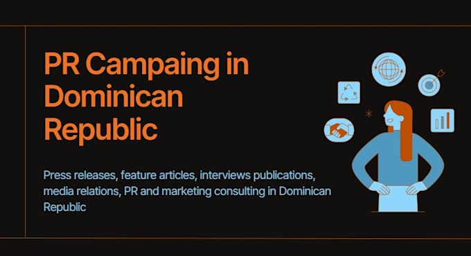 Gig Preview - Be your PR team for the dominican republic and latam