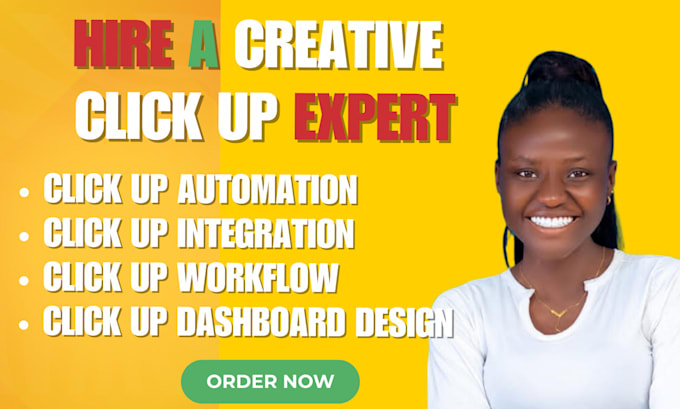 Gig Preview - Clickup expert, clickup setup, ciickup work flow for project and task management