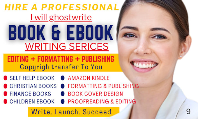 Gig Preview - Ghostwrite 30k words ebook, ebook ghostwriter, amazon kdp, book publlishing