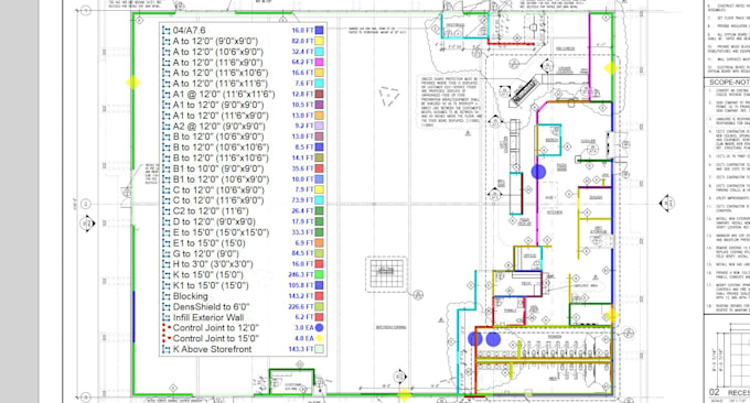 Gig Preview - Do a drywall takeoff for a commercial store or remodel