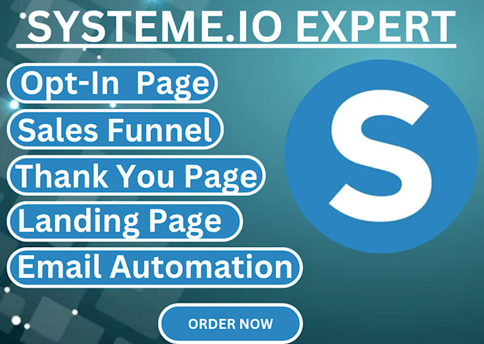 Gig Preview - Create systeme io sales funnel and landing page systeme io