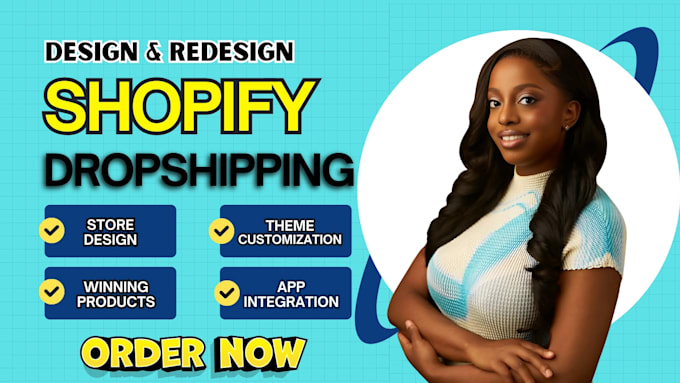 Gig Preview - Shopify website redesign shopify website design shopify website redesign