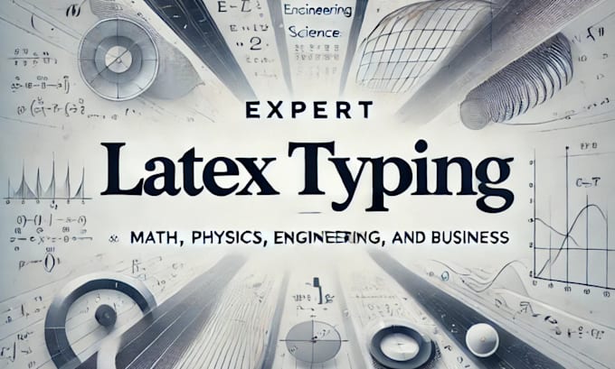 Gig Preview - Generate mathematical, physics, science, or engineering equations using latex