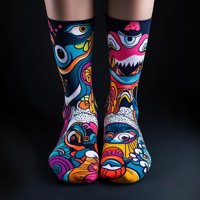 Gig Preview - Make unique and eye catching sock designs