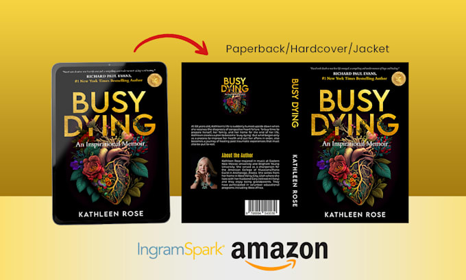 Gig Preview - Convert ebook cover to printable book cover for kdp, ingramspark