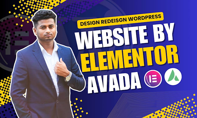 Gig Preview - Design redesign wordpress website by elementor and avada builder