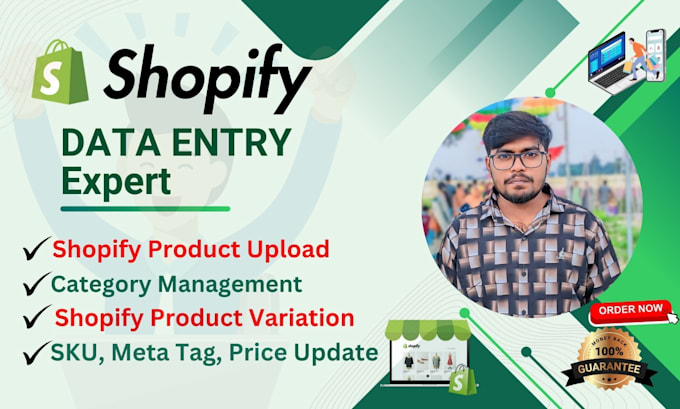 Gig Preview - Do shopify product listing, SEO optimized and data entry