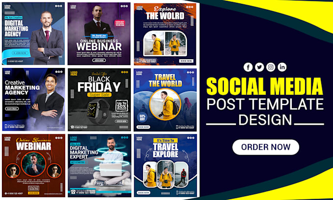 Bestseller - create eye catching social media post designs for your social media accounts