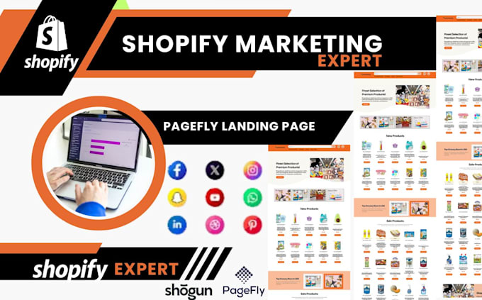 Gig Preview - Shopify promotion, boost shopify sales, shopify marketing, pagefly sales funnel